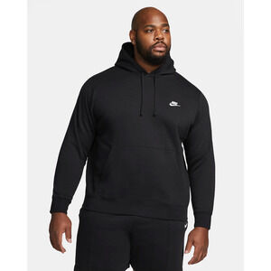 Nike Sportswear Club Men's Pullover Hoodie - Black 3XL New